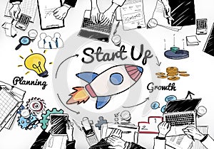 Startup Launch Opportunity Plan Ideas Concept