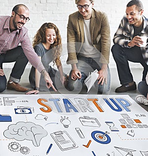 Startup New Business Launch Development Concept