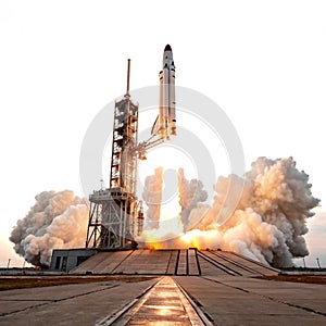 Startup rocket launch photo