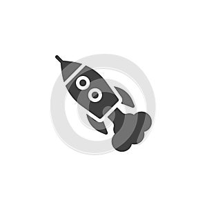 Startup rocket vector icon