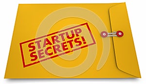 Startup Secrets Yellow Envelope Information Advice