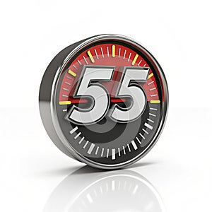 Startup Speed 3D Icon isolated on white background photo