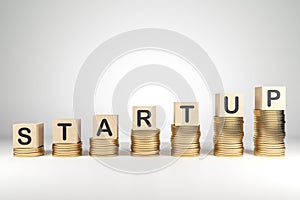 Startup and wealth concept