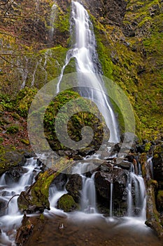Starvation Creek Falls in PortlandOregon USA photo