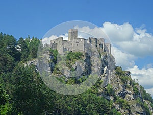 Stary hrad near Strecno, Slovakia, Ruins of Medieval Castle