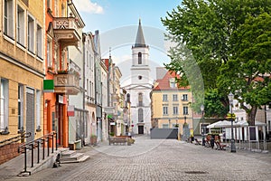 Stary Rynek square in Zielona Gora, Polnad