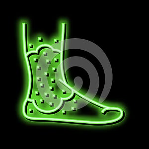 stasis dermatitis neon glow icon illustration photo