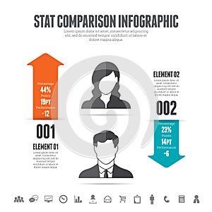 Stat Comparison Infographic