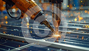 Precision Robotic Welding on Solar Panel Production Line