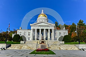 The State Capitol Building in Montpelier Vermont, USA