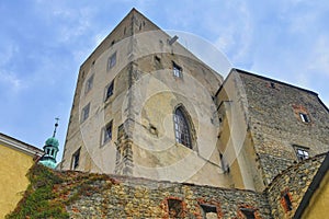 State castle Buchlov. The first building of the castle dates back to the 13th century. Region South Moravia, Czech Republic