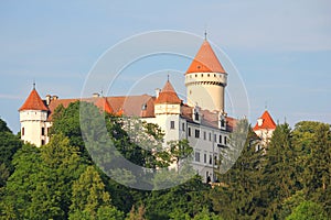 State castle Konopiste in spring