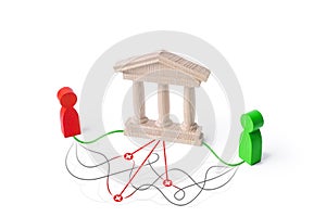 The state controls all communications and financial transactions between people and prevents illegal economic activity. Financial photo