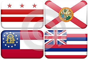 State Flag: DC, Florida, Georgia, Hawaii