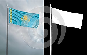 State flag of the Republic of Kazakhstan