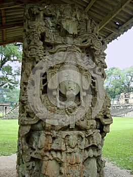 State of a god in copan ruinas honduras photo