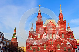 State Historical Museum on the Red Square in Moscow