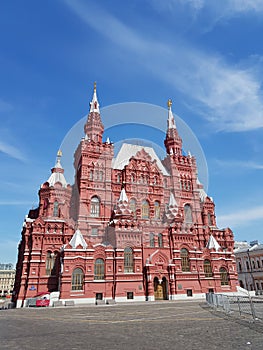 State Historical Museum on Red Square in Moscow