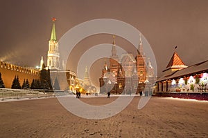 State Historical Museum on Red Square in Moscow