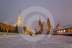 State Historical Museum on Red Square in Moscow