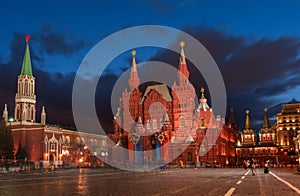 State Historical Museum on red square in Moscow. Russia