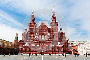 State Historical Museum on Red Square. Moscow, Russia