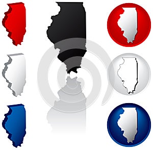 State of Illinois Icons