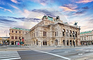 State Opera at sunrise - Vienna - Austria