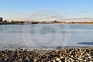 State Park Frozen Lake