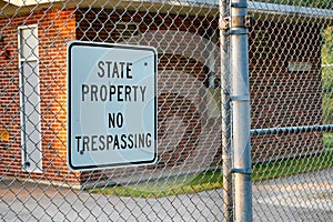 State property: no trespassing