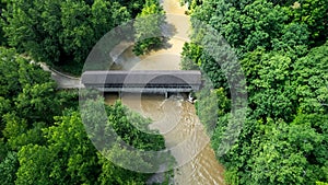 State road covered bridge in Ashtabula county Ohio