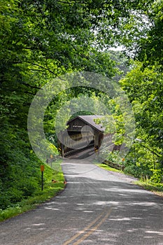 State road covered bridge in Ashtabula county Ohio