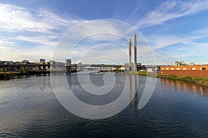 SR 509 Cable-Stayed Bridge in Tacoma in Washington state