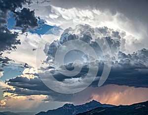 The state of the sky when a storm is brewing generative ai