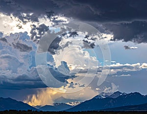 The state of the sky when a storm is brewing generative ai