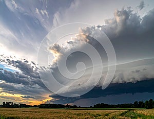 The state of the sky when a storm is brewing generative ai