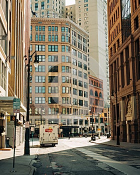 State Street, in downtown Detroit, Michigan