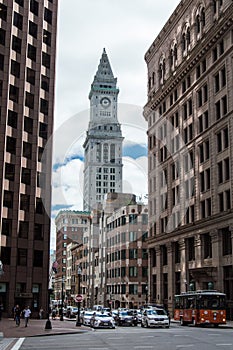 State Street and skyscrapers in Boston