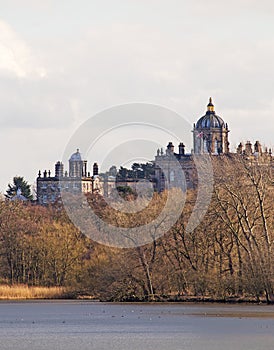 A Stately Home Across a LAke