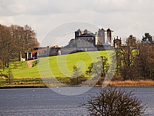 A Stately Home Across a Lake