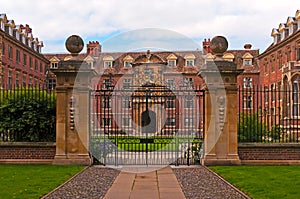 Stately home and gate