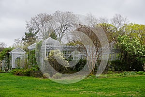 Staten Island, New York, USA: The Victorian-style greenhouse at the Snug Harbor