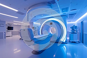 Stateoftheart Ct Scan Room In A Futuristic Hospital Setting