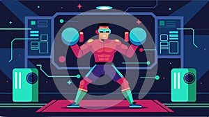 The stateoftheart virtual gym merges technology with athleticism providing boxers with a futuristic and unparalleled photo