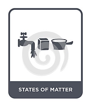 states of matter icon in trendy design style. states of matter icon isolated on white background. states of matter vector icon