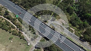 Static Aerial of Australian Highway Motorway