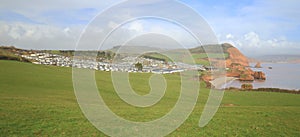 Static caravan park in Ladram Bay