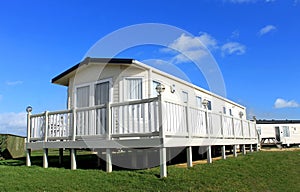 Static home on caravan site