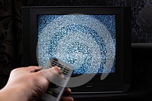 Static pixel noise of a television set