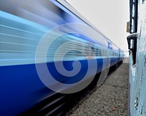 Static Train vs. Super Fast Train - Indian Railways